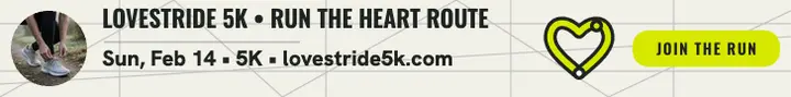 Lovestride 5K heart route leaderboard template
