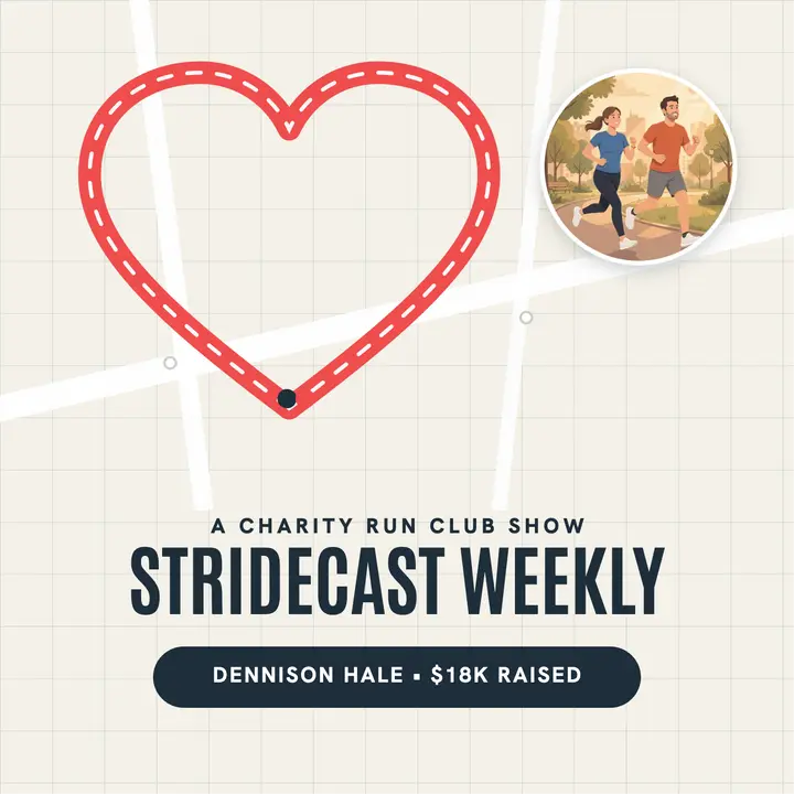 Stridecast Weekly heart route run cover template