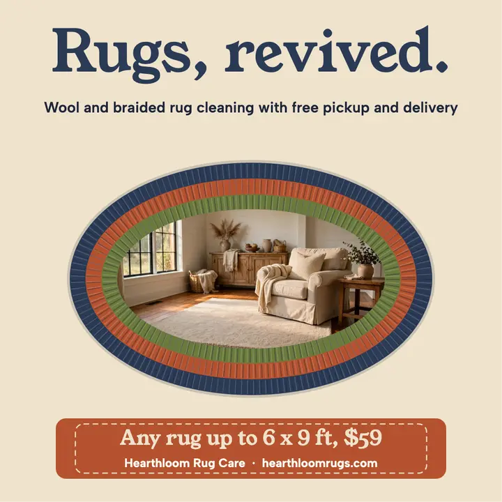 Hearthloom braided rug cleaning post template