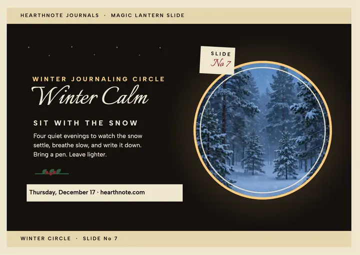 Hearthnote winter lantern wellness slide template