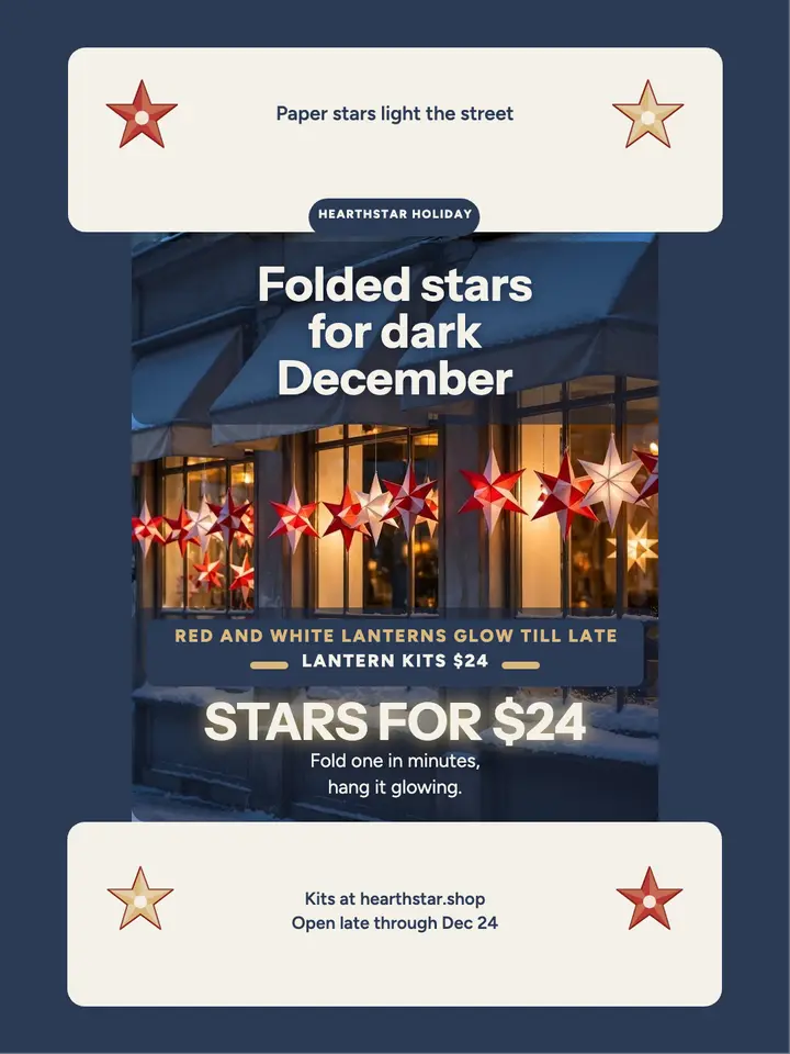 Hearthstar star lantern windows portrait template