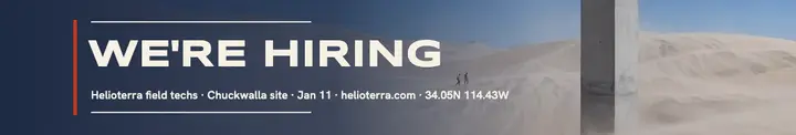 Helioterra field techs hiring cover: solar hiring cover template