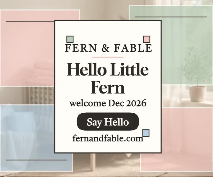 Hello Little Fern bojagi ad: baby announcement ad template