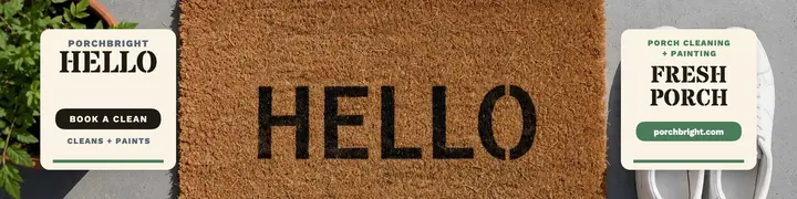 Porchbright hello porch service banner template
