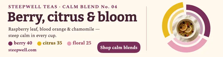 Steepwell calm blend flavor wheel billboard template