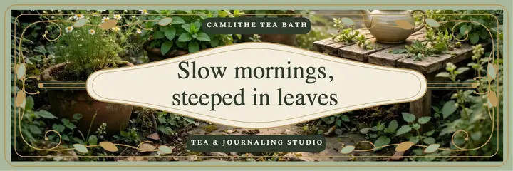 Camlithe Tea Bath art nouveau header template