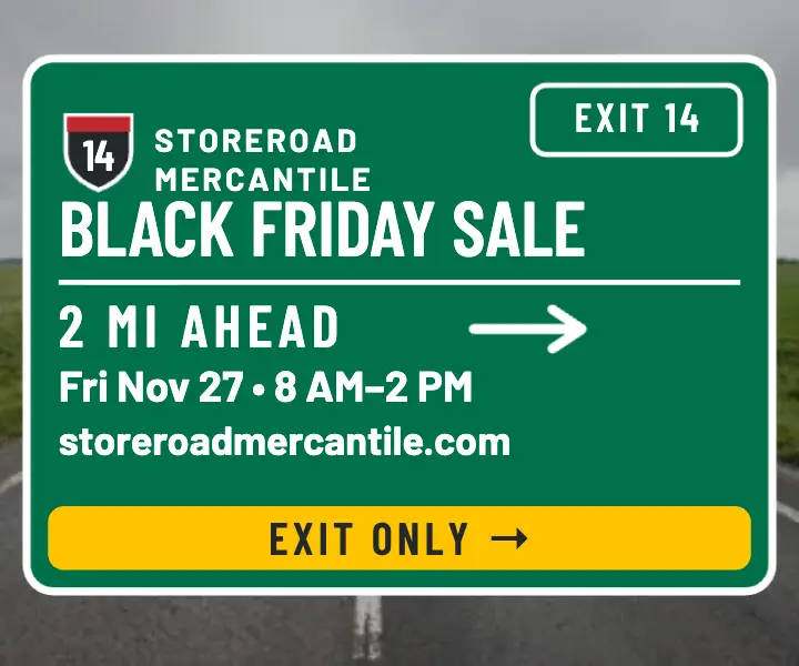 Storeroad highway exit Black Friday ad: black friday sale ad template