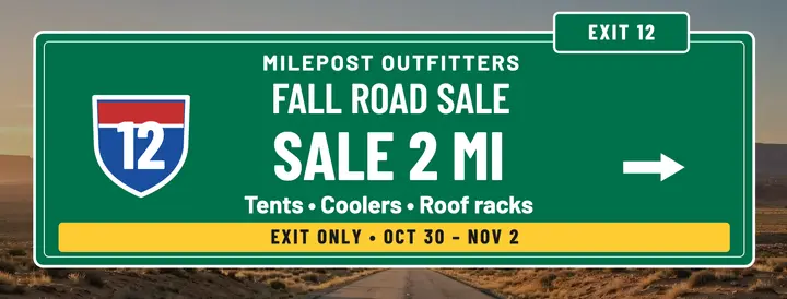 Milepost Fall Road Sale highway cover template