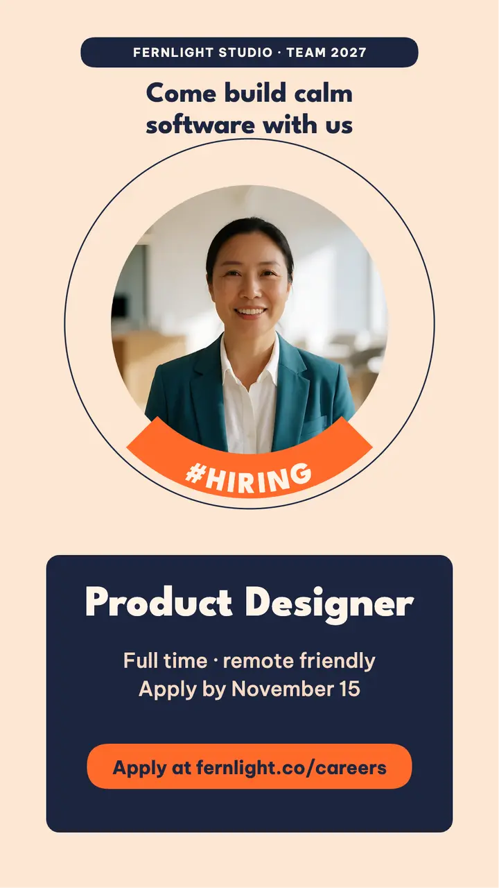 Hiring badge story template