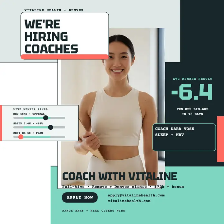 Vitaline hiring coaches biomarker card template