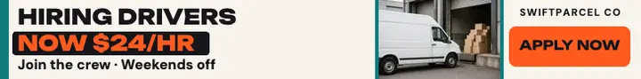 Swiftparcel delivery crew hiring leaderboard: hiring leaderboard banner template