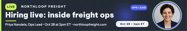 Northloop Freight hiring live cover template