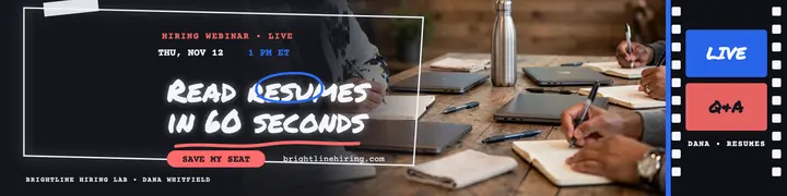 Brightline resume webinar projector banner template