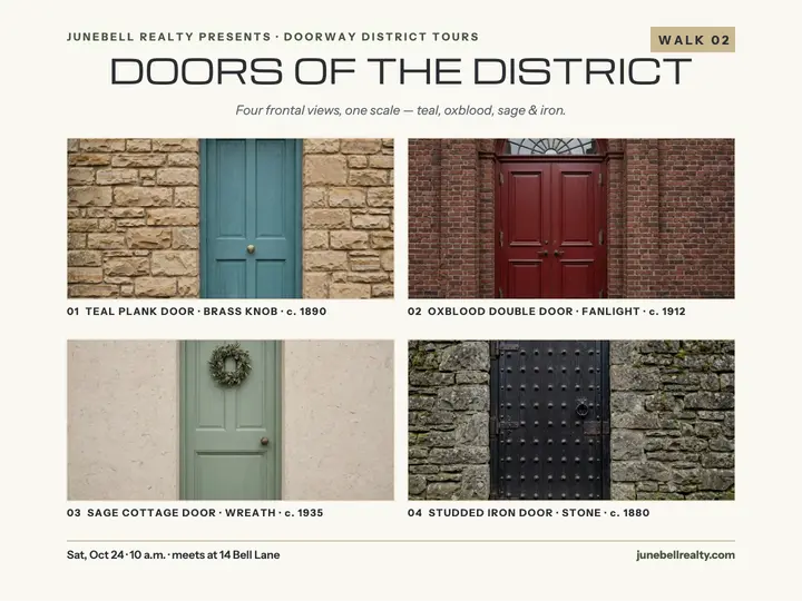 Doors of the District walking tour slide template