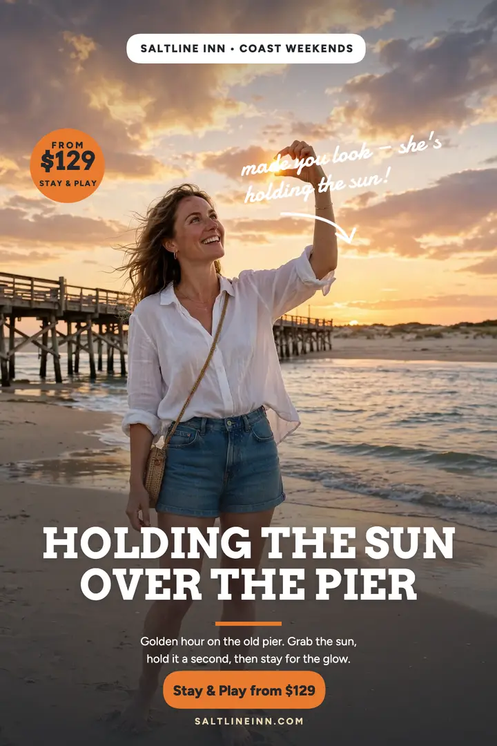 Saltline Inn holding the sun poster template