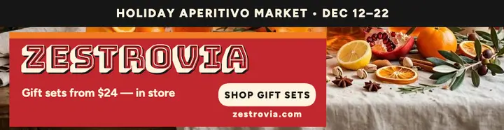 Zestrovia holiday aperitivo market billboard template