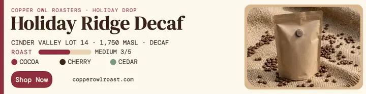 Holiday Ridge coffee drop billboard template