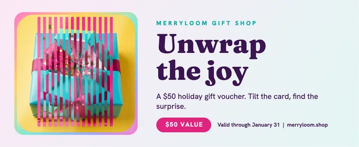 Merryloom holiday gift voucher template