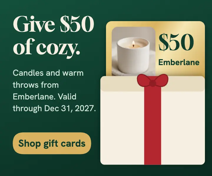 Emberlane holiday gift card ad template