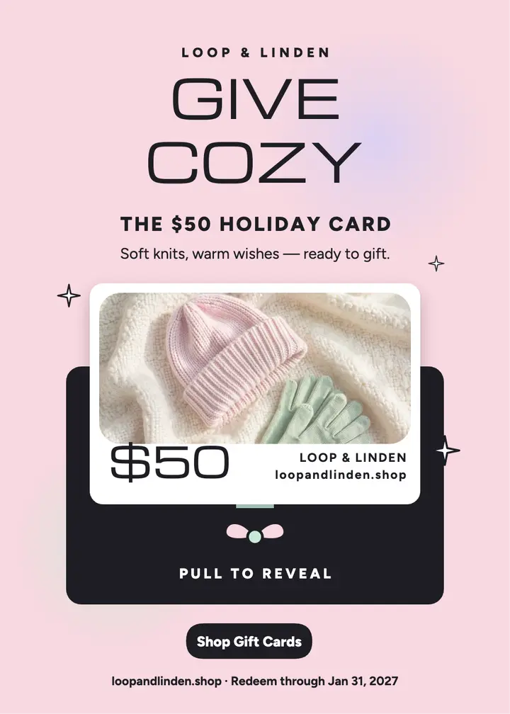 Loop and Linden holiday gift card invite: gift card invitation template
