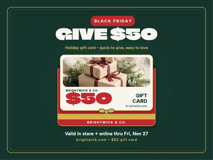 Brightwick holiday gift card sale slide template