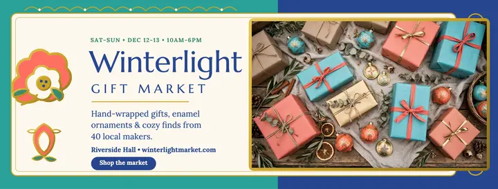 Winterlight Gift Market holiday cover template