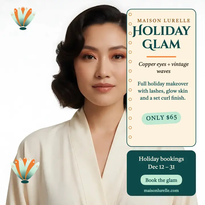 Maison Lurelle holiday glam plumes post template