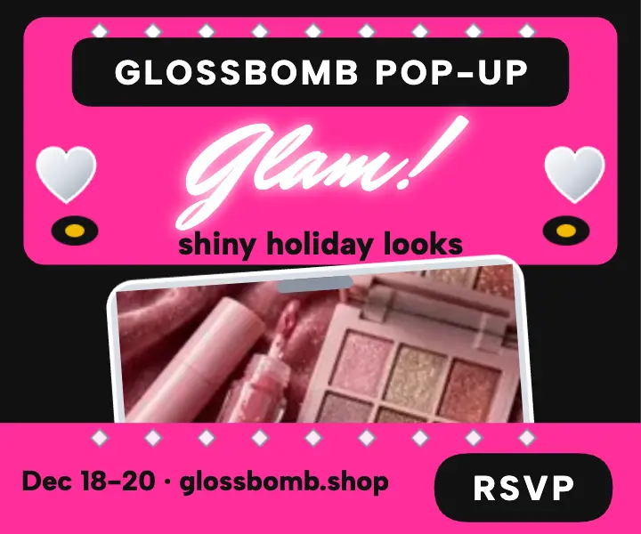Glossbomb holiday glam party ad template