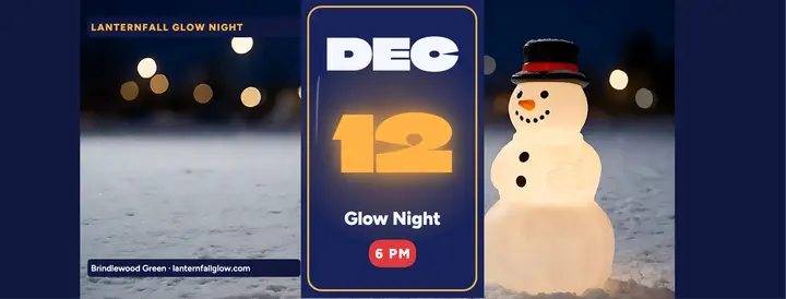 Lanternfall Glow Night holiday cover template