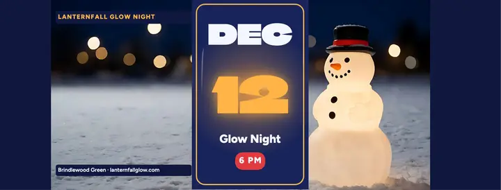 Lanternfall Glow Night holiday cover template