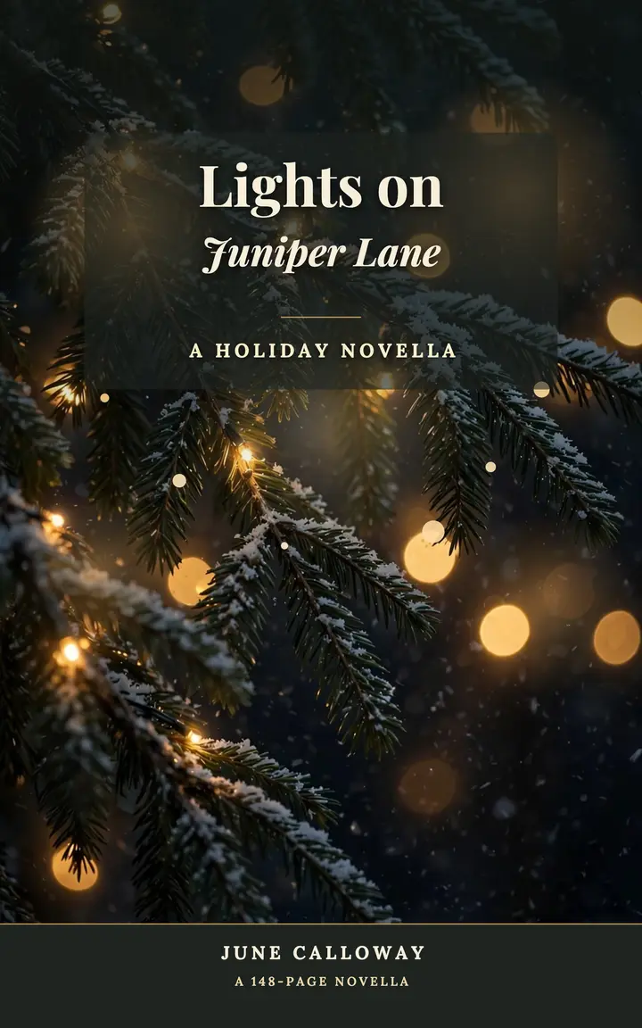 Lights on Juniper Lane holiday ebook template