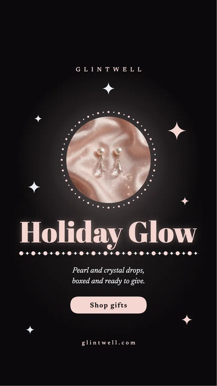 Glintwell holiday jewelry gifts story template