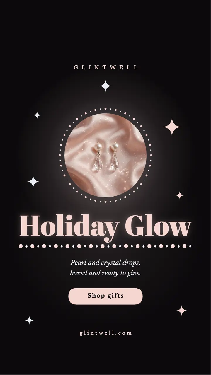 Glintwell holiday jewelry gifts story template