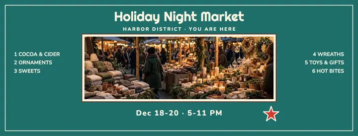 Harbor District Night Market map cover template