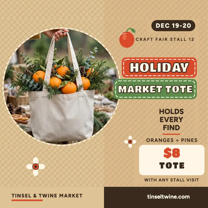 Tinsel and Twine holiday tote post template
