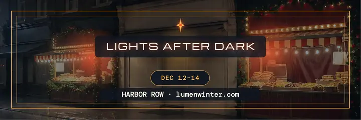 Lumenwinter night market header template