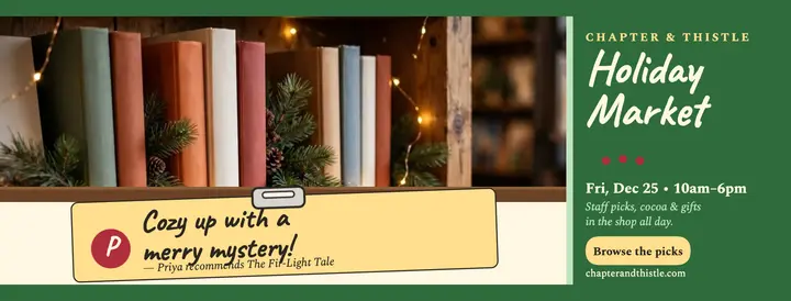 Chapter and Thistle holiday staff pick cover template