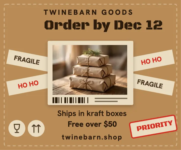 Holiday shipping deadline ad, parcel and packing tape template