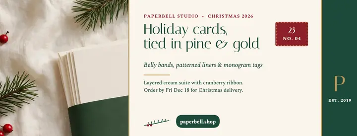 Paperbell holiday suite facebook cover template
