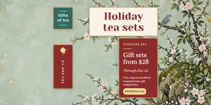 Pavoline Tea holiday tea sets painted chinoiserie post template