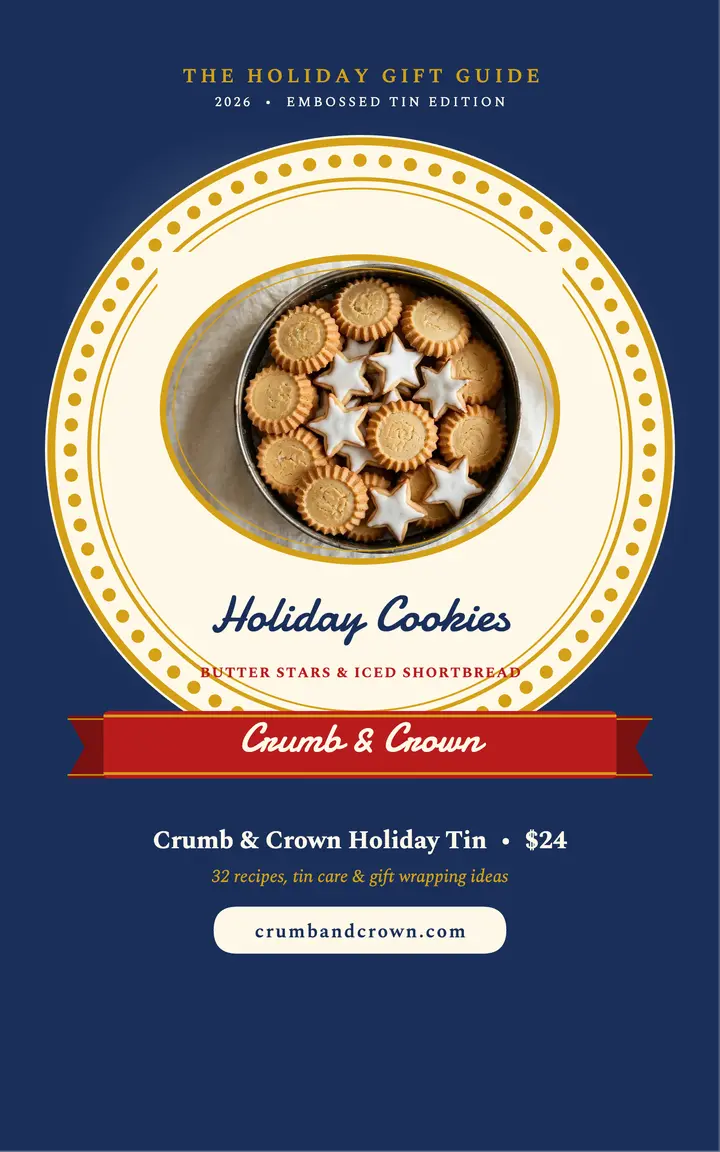 Crumb and Crown holiday tin guide template