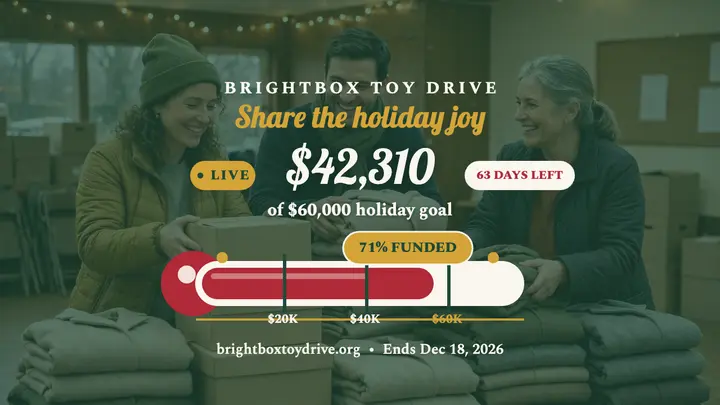 Brightbox Toy Drive fundraiser thumbnail template