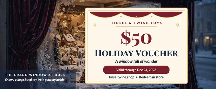 Tinsel and Twine holiday toy voucher template