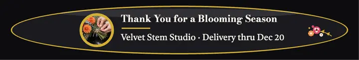 Velvet Stem holiday thank you cover template