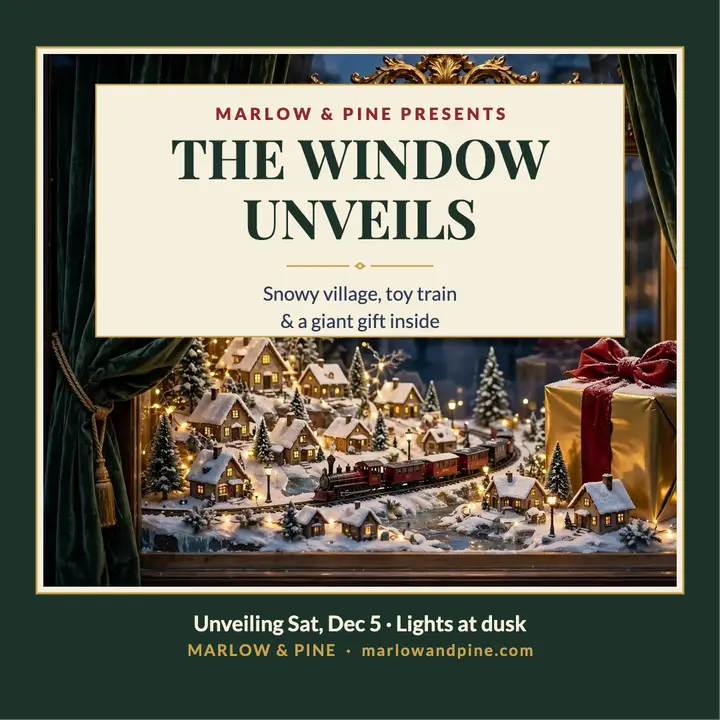 Marlow and Pine window unveiling post template