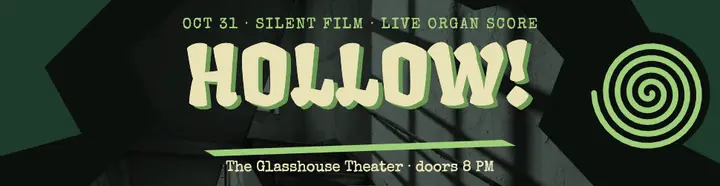 Hollow silent film night billboard template