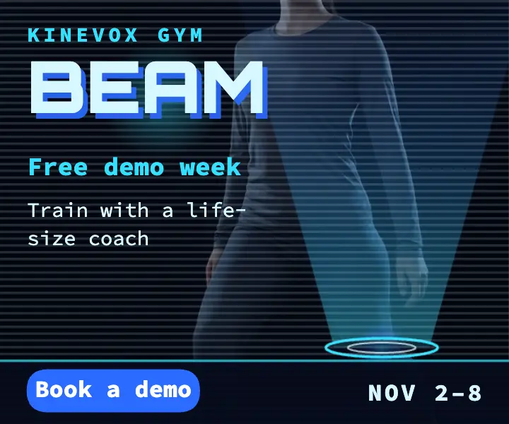 Kinevox holo-coach demo week gym ad template