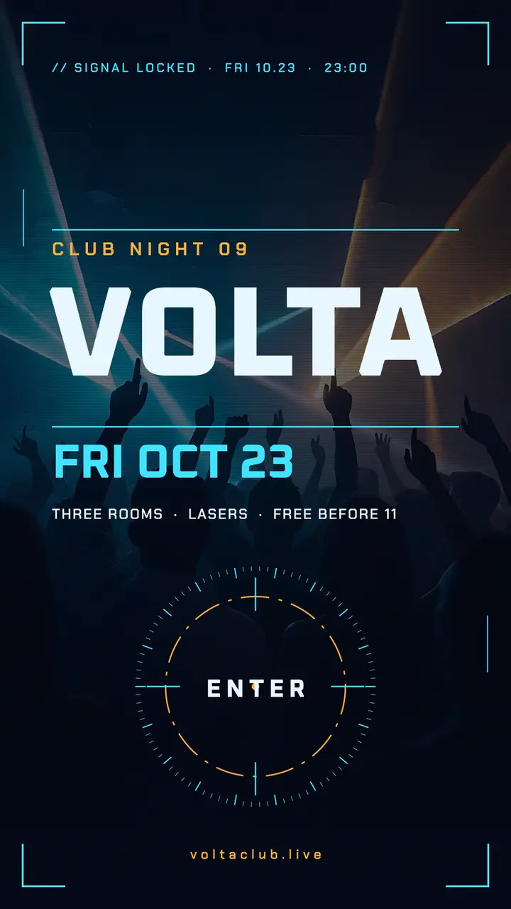 Volta club night HUD story template