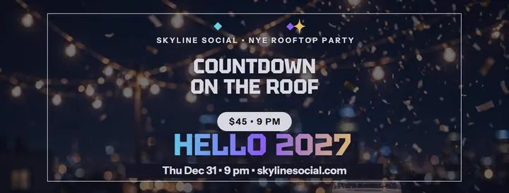 Skyline Social NYE rooftop cover template