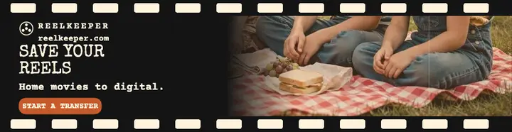 Reelkeeper home movie transfer billboard template